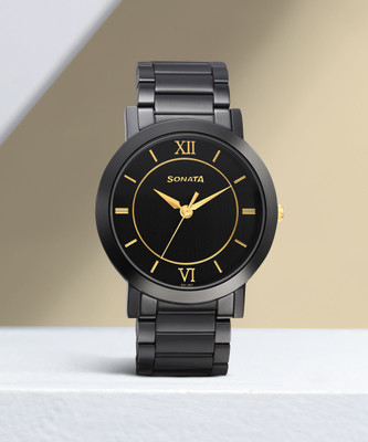 SONATA NP77108KM01W Beyond Gold 2.0 Analog Watch  - For Men