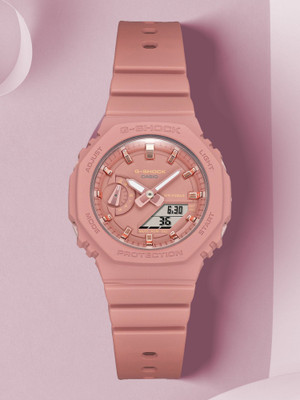 CASIO GMA-S2100-4A2DR G-SHOCK Pink Dial Resin Strap Analog-Digital Watch  - For Women