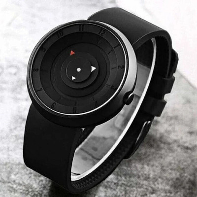 MAHAVIRA COLLECTION DEZON_BLACK Latest Designer Black Color Watch With professional Look Attractive Watch Analog Watch  - For Men