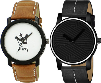 TVILLA White-Black King MZ-LR18 Analog Watch  - For Men