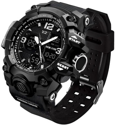 Glowme Skemi Analogue-Digital_BK Muskan Creations Refiner SKM-1155 Tactical Series Analog-Digital Watch  - For Men & Women