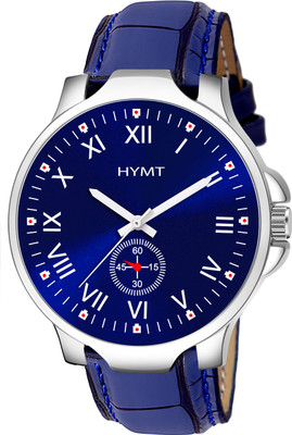 HYMT HMTY-5020 Blue Dial & Blue Leather Strap for Boys Analog Watch  - For Men