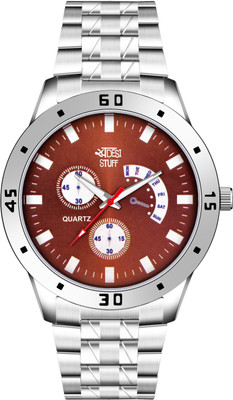 SWADESI STUFF AVEOO ORANGE METAL STRAP FOR MAN Analog Watch  - For Men