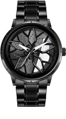 Lyzoo ROATING WATCH WHITE Car wheel watch | Spinning watch | Roatating watch | Gyro watch | Red watch Analog Watch  - For Boys