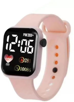 Prozo Heart Type Watch New GeneratFull Black LED Display Top Latest Design In Market Digital Watch  - For Boys & Girls