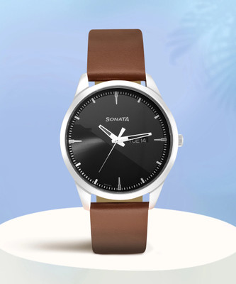 SONATA 7146SL04 IAF Gents Analog Watch  - For Men