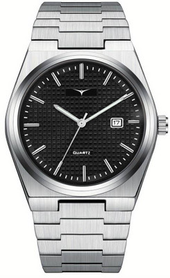 NESTER TISS 0011 BLK Men’s Black Dial Stainless Steel Watch with Date Analog Watch  - For Men