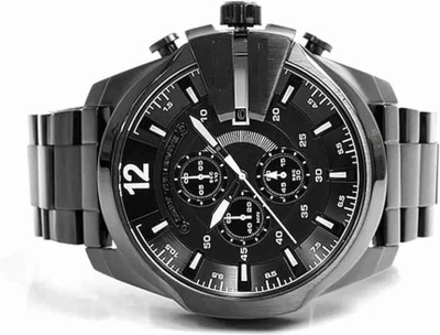 Om Collection Diesel Big Dial Golden Analog Watch  - For Men