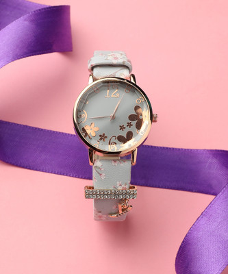 Haute Sauce Round Analog Watch With Y Liberty Initial Watch Charm Analog Watch  - For Women