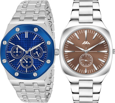 Comapct Entarprise Royal Octa Chronograph Stainless Steel Analog Watch – Blue Dial Blue_dial_watch_170*_MT- 814 Watch Analog Watch Analog Watch  - For Men