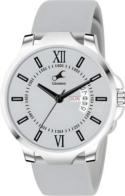 Giomex DD Grey Silicon Grey Strap Premium Addition Analog Watch  - For Men