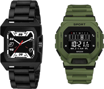 Brostin Casual Look Analog-Digital Men's Combo Watches Analog-Digital Watch  - For Men