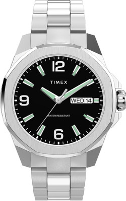 TIMEX TW2W92700UJ TIMEX Essex Black Round Dial Analog Watch  - For Men
