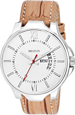 BRATON Day& Date Analog Watch  - For Men