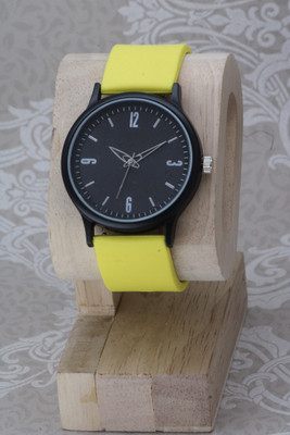 ZANZEER Amazing Colorful Big Dial Round Case Slim Fit Silicone Belt Amazing Colorful Big Dial Round Case Slim Fit Silicone Belt Analog Watch  - For Men