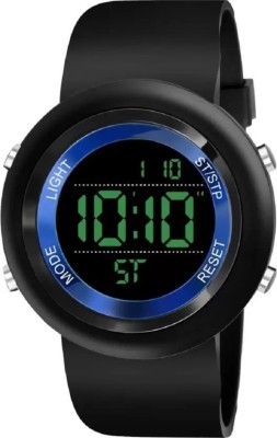 PUSFIA BLACK SILICON straps straps cool cool look trendying collection 2023 Watch - For Boys New Sports Exclusive Design New Attractive Color Blue Famous Digital Watch  - For Boys & Girls