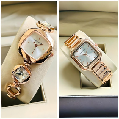 Americanviber DRW0027006 Premium Color Smooth Finish COMBO Pack 2 Analog Watch  - For Women