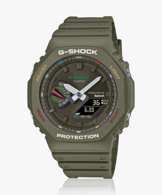 CASIO GA-B2100FC-3ADR G-Shock Multi-Coloured Dial Green Resin Strap Analog-Digital Watch  - For Men