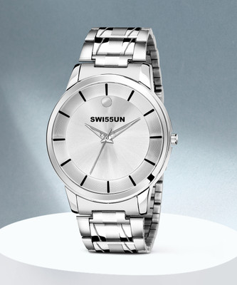 SWI55UN SW-WH9020 Stainless Steel Chain Analogue Wrist Watch & Water Resistant Brand Hands Watch Analog Watch  - For Men