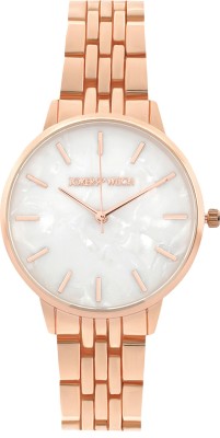 Joker & Witch Mini Nebula White Dial Rose Gold Watch Analog Watch  - For Women