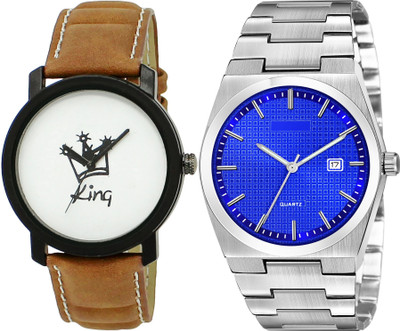 TVILLA White-Black King MZ-LR18 Analog Watch  - For Men