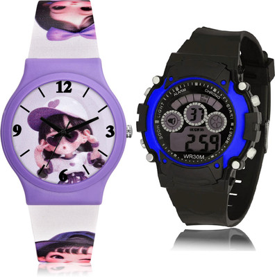 TIMOXIDE CM705-B2 Analog-Digital Watch  - For Girls