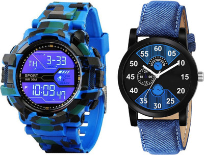 Brostin New Gen Stylish Analog-Digital Men's Combo Watches Analog-Digital Watch  - For Men