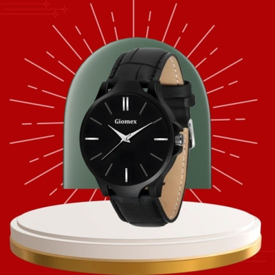 Giomex Youth Choice G-Black Plain_1 Analog Watch Analog Watch  - For Men