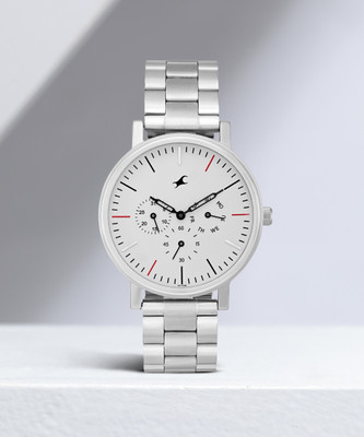 Fastrack FK Exclusive Analog Watch For Guys 3276SM03 Alpha White Dial Analog Watch  - For Men