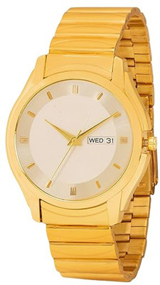 elivor SRNMEN ROUND Elivor Fashion Men's Gold Analog Watch with Day & Date Display Analog Watch  - For Men