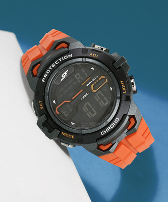 SF NP77076PP02 Digital Watch  - For Men