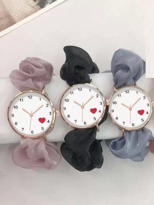 CUZWAVE Scrunchies Watch With Classic and Unique Scrunchies Strap Korean style Fashion watch Analog Watch  - For Girls