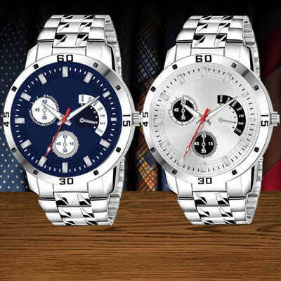Sprinta Combo Avio Chain Chronograph Pattern Designers Stylish Wrist Watch For-Boy & Men Combo Avio Chain Chronograph Pattern Designers Stylish Wrist Watch For-Boy & Men Analog Watch  - For Men