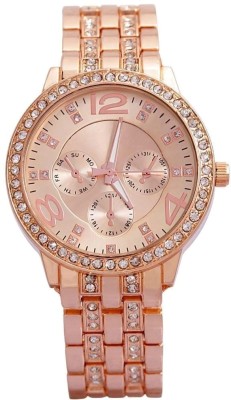 krelin masterpiece of classic sophistication and irresistible charm Geneva Rose Gold Analog Watch  - For Women
