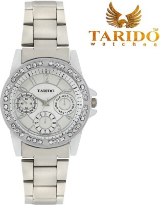 Tarido 2242 analog silver dial&silver chain for women Analog Watch  - For Women