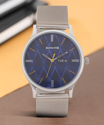SONATA 77105SM04 - SDL798 - SO - KNOT Analog Watch  - For Men