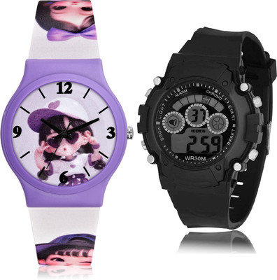 TIMOXIDE CM705-B1 Analog-Digital Watch  - For Girls