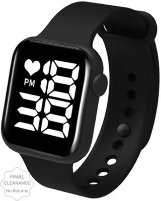 TRENDYADDY Digital Sport Watch Digital Display LED Wrist Watch Soft Silicone Straps for Boys and Girls Analog-Digital Watch  - For Men & Women