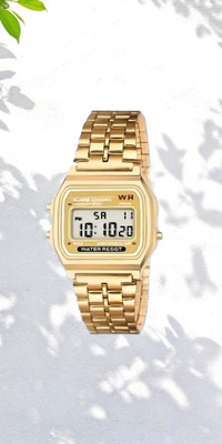 asep Luxurious Waterproof GOLD Digital Watch With Alarm Watch Digital Watch  - For Boys & Girls