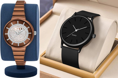 HPWATCH ZX-01-0001_ZXC-011-BROWN Modern Minimalist Black Dial Silicone Strap Analog Watch Analog Watch  - For Men & Women