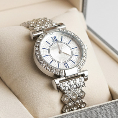 kairova KRW003_Silver Dimond Premium Diamond Belt Analog Watch Perfect for Girls Analog Watch  - For Girls