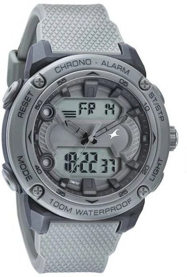 Fastrack Streetwear Fastrack Streetwear Analog Digital Grey Dial Grey PlasticStrap Watch Analog-Digital Watch  - For Men