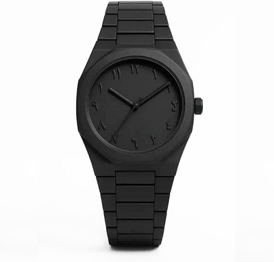 Insta Look Fashion – Arabic Matte black finish Arabic-Indic numerals on the dial RX0N2025 Analog Watch  - For Men & Women