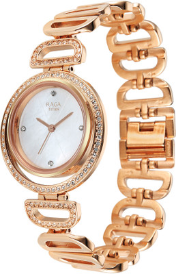 Titan Glimmers Titan Raga Glimmers Quartz White Round Dial Women's Watch / Analog Watch  - For Women