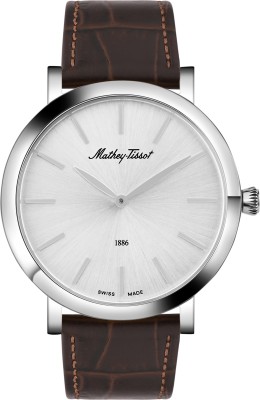 Mathey-Tissot Swiss Made Silver Dial Classic Analog Watch  - For Men