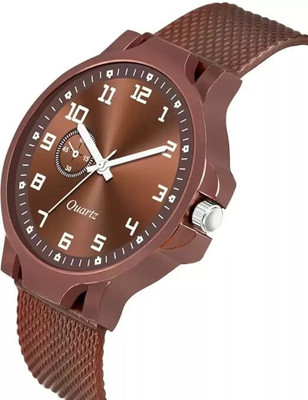 dmash Branded Analog Dial Pu Belt Unisex Boy's & Men's Analog Watch  - For Men