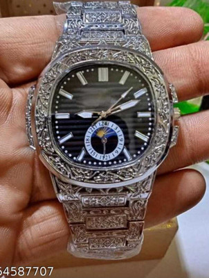 DAENTERPRISES New Trending Silver Round Display & Silver Shining Stainless Steel Analog Watch Analog Watch  - For Boys & Girls