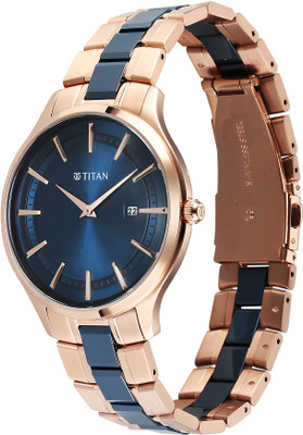 Titan Slim Ceramic Fusion Analog Watch  - For Men