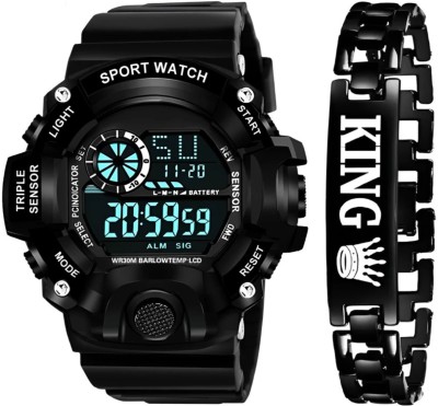 SPLAZOS WATER RESISTANCE IP-65 WITH DAY-DATE DISPLAY AND LIGHTING Digital Watch  - For Boys