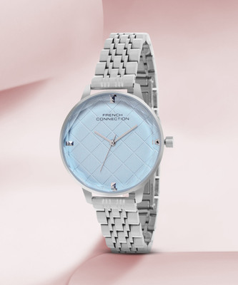 French Connection Filigree Analog Watch Filigree Blue Dial Analog Watch Analog Watch  - For Women